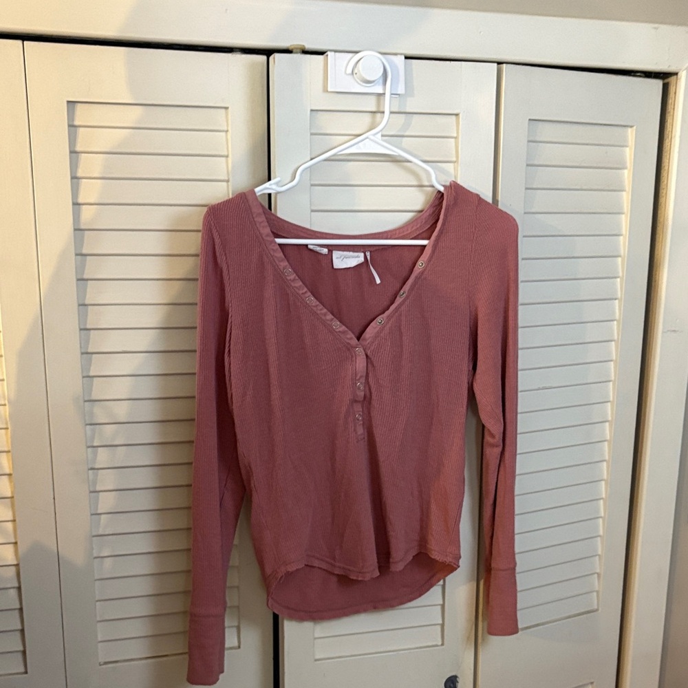 Urban Outfitters Pink Long Sleeve Top